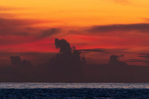 Sunset colors