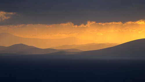 Sunrise over eastern Attica